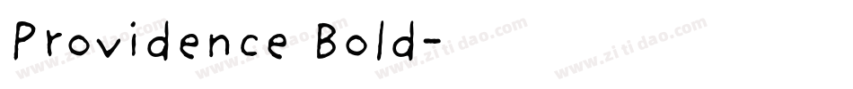 Providence Bold字体转换